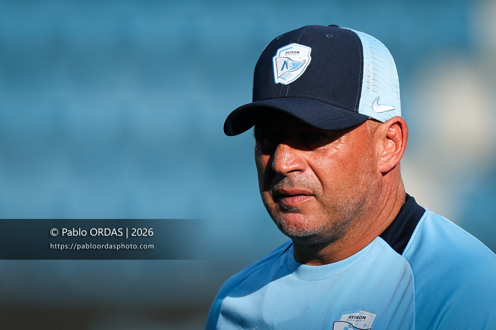 Andrea Moretti, lors du match de Top 14 entre l'Aviron bayonnais et Toulon, le 5 septembre 2026 au stade Jean Dauger de Bayonne, France (Photo Pablo ORDAS)