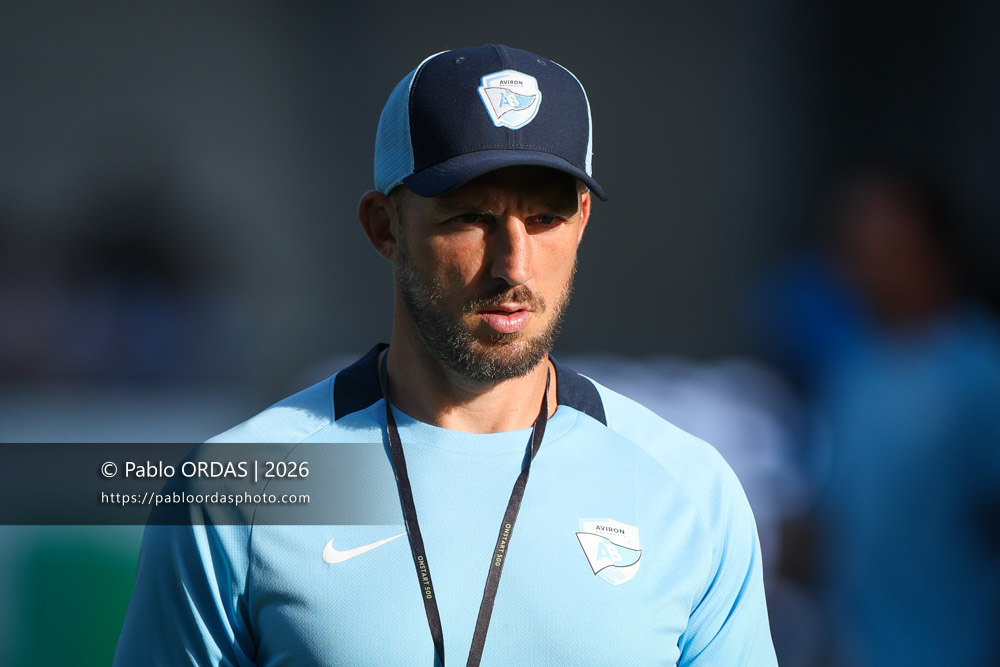 Jean Monribot, lors du match de Top 14 entre l'Aviron bayonnais et Toulon, le 5 septembre 2026 au stade Jean Dauger de Bayonne, France (Photo Pablo ORDAS)