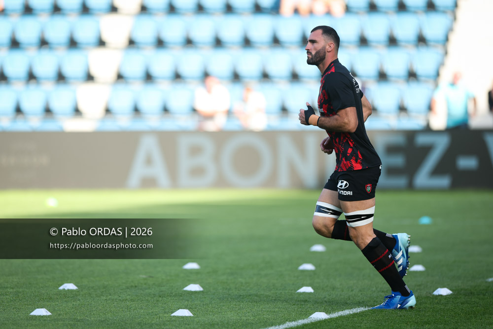 Charles Ollivon, lors du match de Top 14 entre l'Aviron bayonnais et Toulon, le 5 septembre 2026 au stade Jean Dauger de Bayonne, France (Photo Pablo ORDAS)