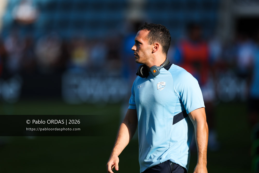 Nicolas Champres, lors du match de Top 14 entre l'Aviron bayonnais et Toulon, le 5 septembre 2026 au stade Jean Dauger de Bayonne, France (Photo Pablo ORDAS)