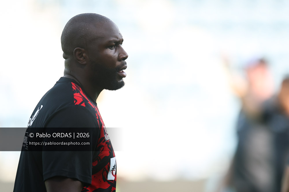 Judicael Cancoriet, lors du match de Top 14 entre l'Aviron bayonnais et Toulon, le 5 septembre 2026 au stade Jean Dauger de Bayonne, France (Photo Pablo ORDAS)