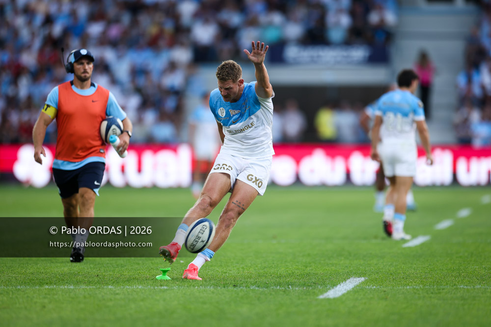 Rob du Preez, lors du match de Top 14 entre l'Aviron bayonnais et Toulon, le 5 septembre 2026 au stade Jean Dauger de Bayonne, France (Photo Pablo ORDAS)