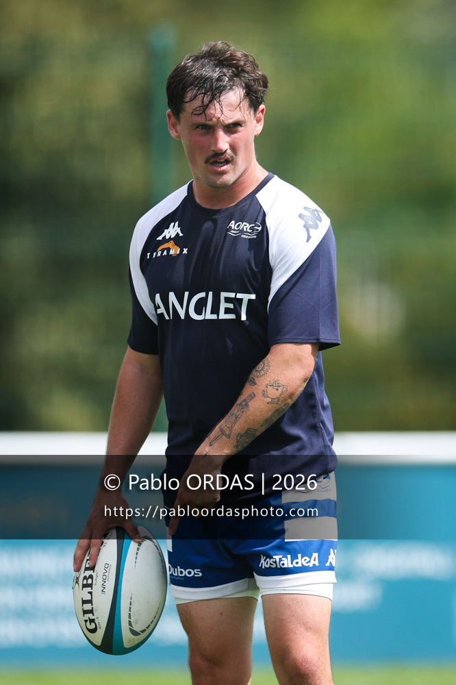 Hugo Le Gall, lors du match de Fédéraile 1 entre l'Anglet olympique et l'Union Barbezieux Jonzac, le 6 septembre 2026 au stade Saint-Jean d'Anglet, France (Photo Pablo ORDAS)