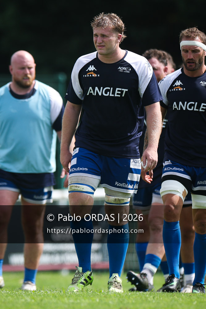 Vincent Milhères, lors du match de Fédéraile 1 entre l'Anglet olympique et l'Union Barbezieux Jonzac, le 6 septembre 2026 au stade Saint-Jean d'Anglet, France (Photo Pablo ORDAS)