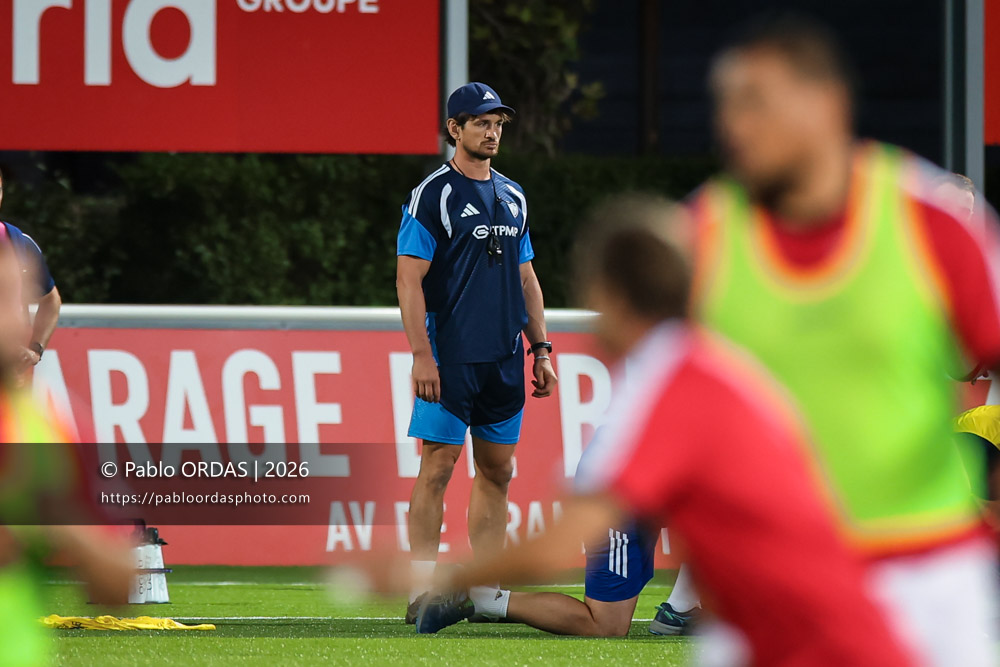 Aurélien Béco, lors du match de Pro D2 entre le Biarritz olympique et Colomiers, le 10 septembre 2026 au stade Aguiléra de Biarritz, France (Photo Pablo ORDAS)