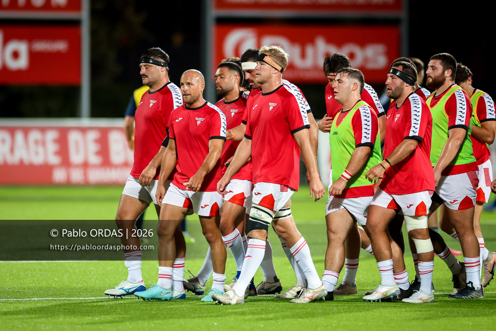 Mathieu Acebes, lors du match de Pro D2 entre le Biarritz olympique et Colomiers, le 10 septembre 2026 au stade Aguiléra de Biarritz, France (Photo Pablo ORDAS)