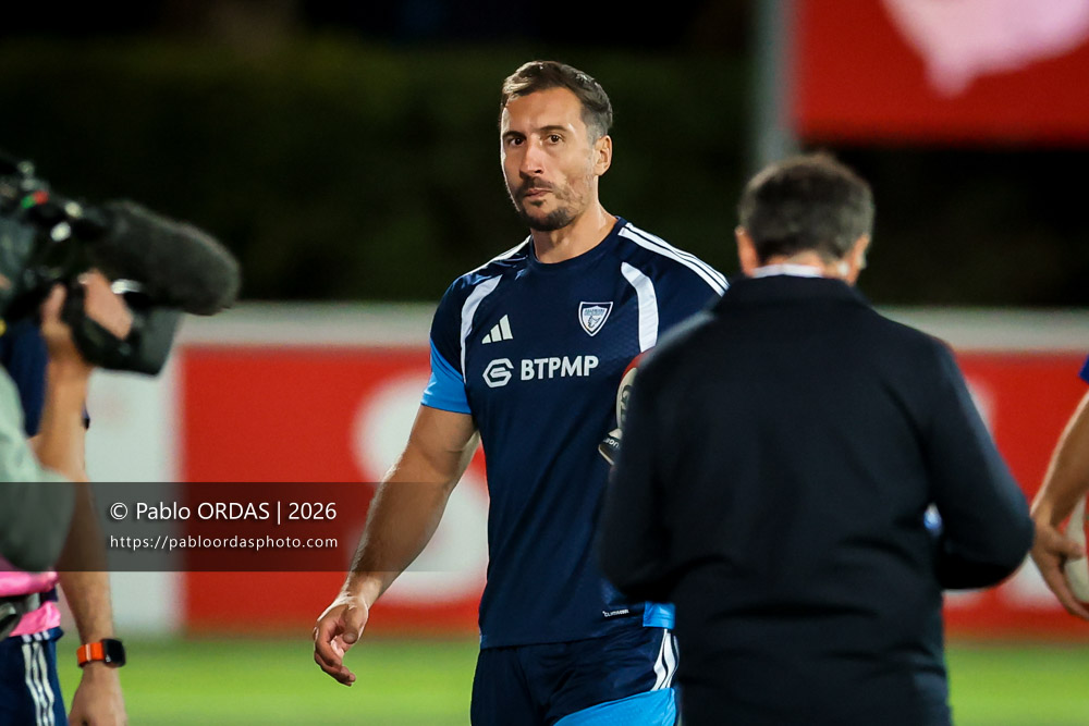 Florian Nicot, lors du match de Pro D2 entre le Biarritz olympique et Colomiers, le 10 septembre 2026 au stade Aguiléra de Biarritz, France (Photo Pablo ORDAS)