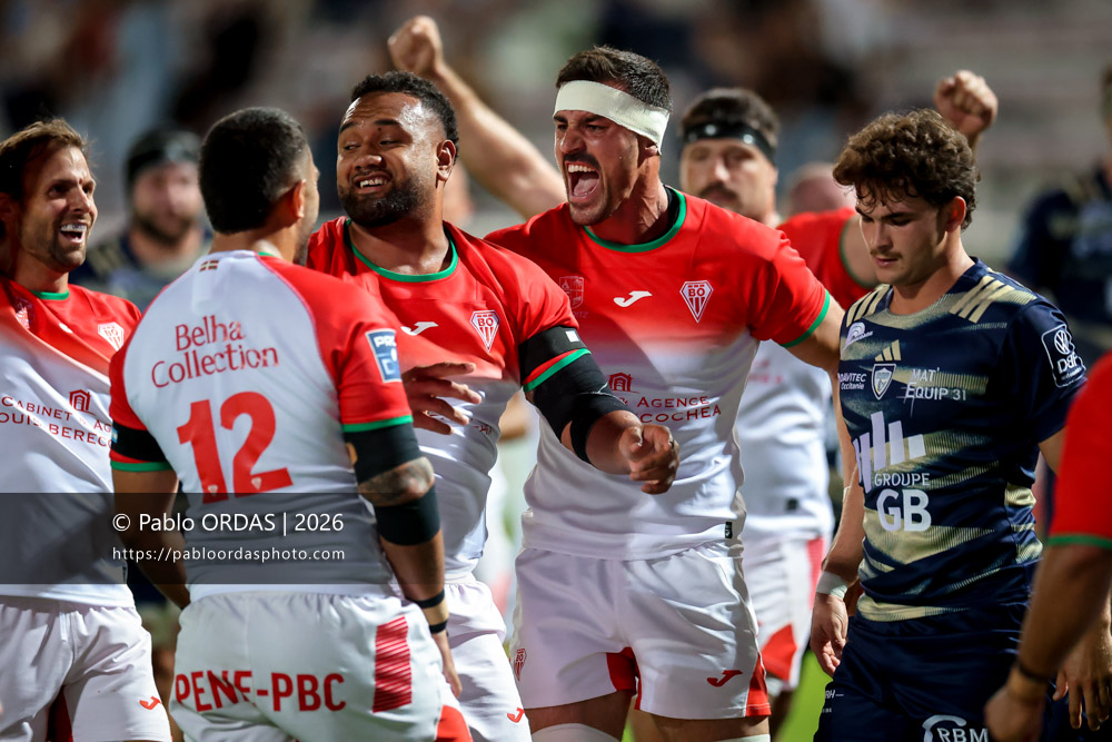 Rémi Bourdeau, lors du match de Pro D2 entre le Biarritz olympique et Colomiers, le 10 septembre 2026 au stade Aguiléra de Biarritz, France (Photo Pablo ORDAS)