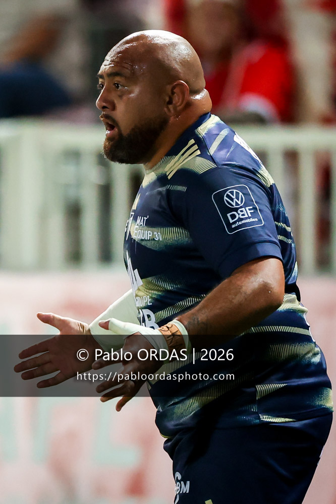Phil Kité, lors du match de Pro D2 entre le Biarritz olympique et Colomiers, le 10 septembre 2026 au stade Aguiléra de Biarritz, France (Photo Pablo ORDAS)
