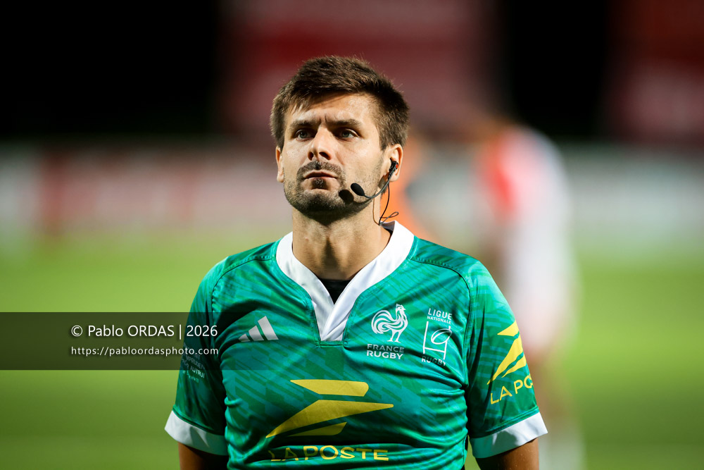 Lilian Lamoliate, lors du match de Pro D2 entre le Biarritz olympique et Colomiers, le 10 septembre 2026 au stade Aguiléra de Biarritz, France (Photo Pablo ORDAS)