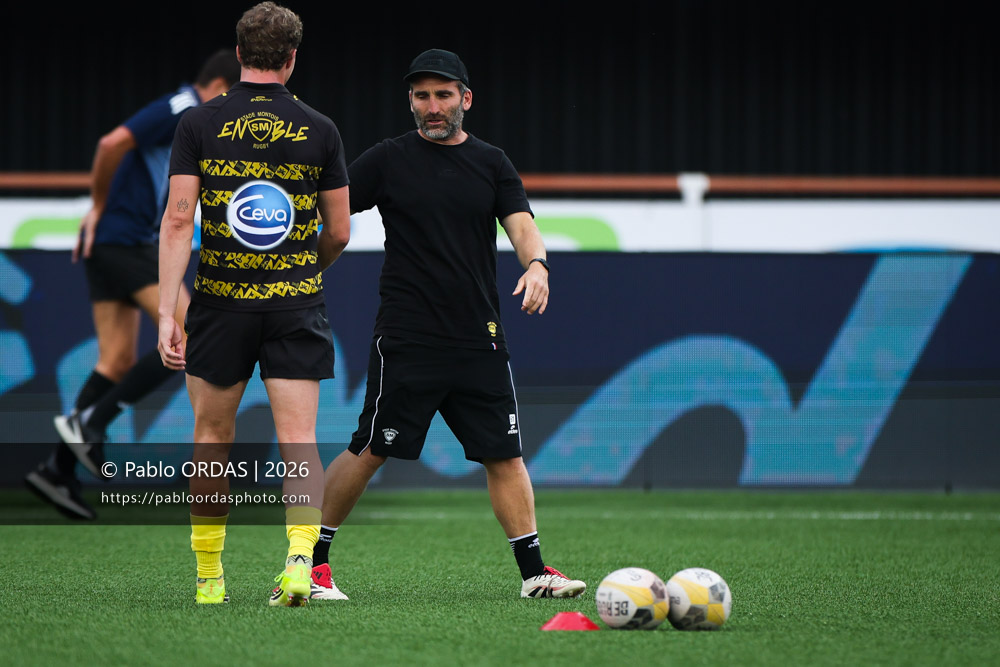 Clément Briscadieu, lors du match de Nationale entre le Stade montois et le CS Vienne, le 21 août 2026 au stade Guy et André Boniface de Mont-de-Marsan, France (Photo Pablo ORDAS)
