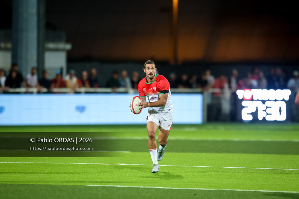Kylian Jaminet, lors du match de Pro D2 entre le Biarritz olympique et Colomiers, le 10 septembre 2026 au stade Aguiléra de Biarritz, France (Photo Pablo ORDAS)