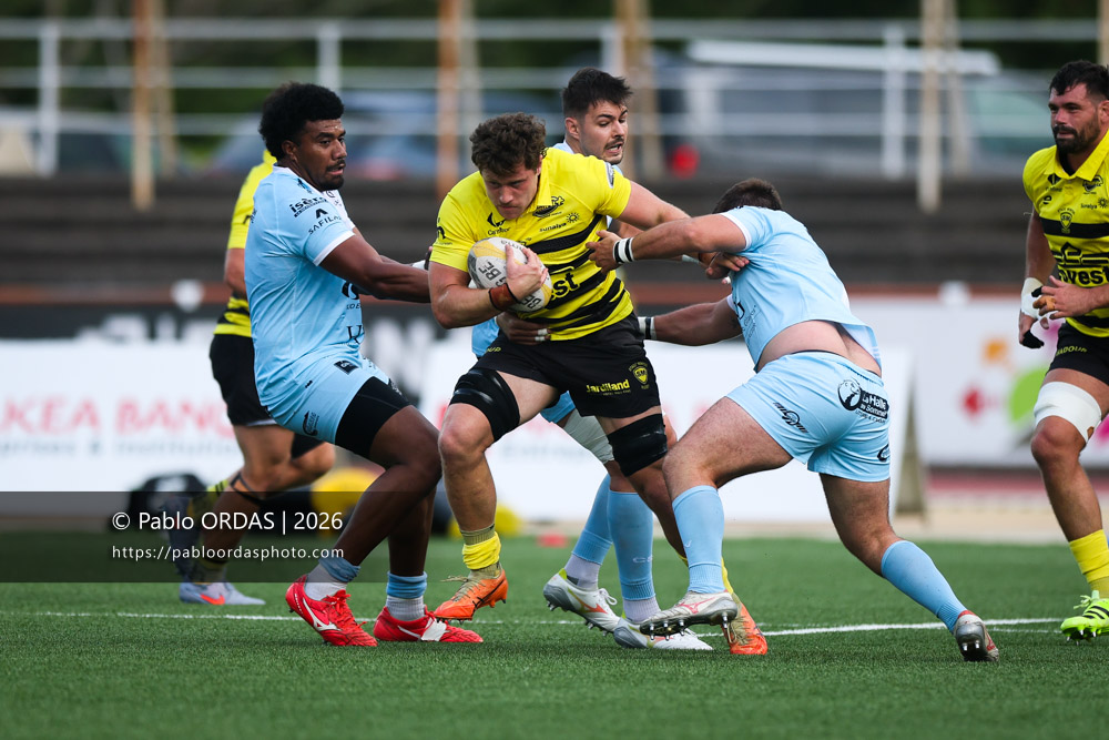 Baden Godfrey, lors du match de Nationale entre le Stade montois et le CS Vienne, le 21 août 2026 au stade Guy et André Boniface de Mont-de-Marsan, France (Photo Pablo ORDAS)