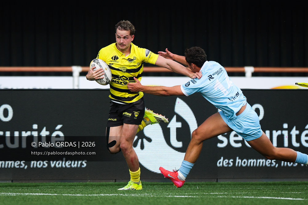 Paul Leraître, lors du match de Nationale entre le Stade montois et le CS Vienne, le 21 août 2026 au stade Guy et André Boniface de Mont-de-Marsan, France (Photo Pablo ORDAS)