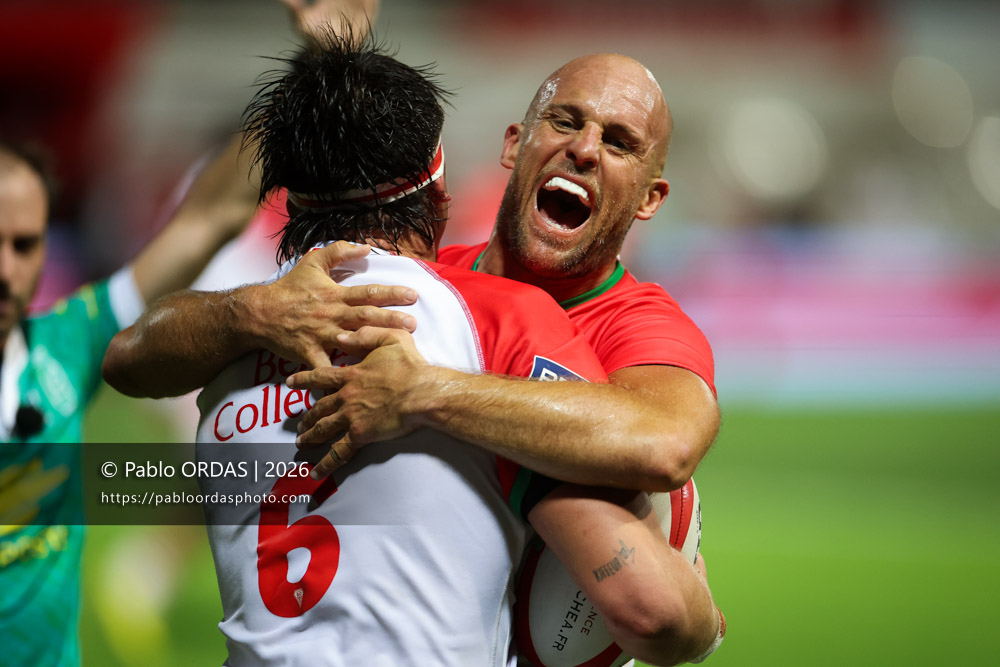 Mathieu Acebes, lors du match de Pro D2 entre le Biarritz olympique et Colomiers, le 10 septembre 2026 au stade Aguiléra de Biarritz, France (Photo Pablo ORDAS)