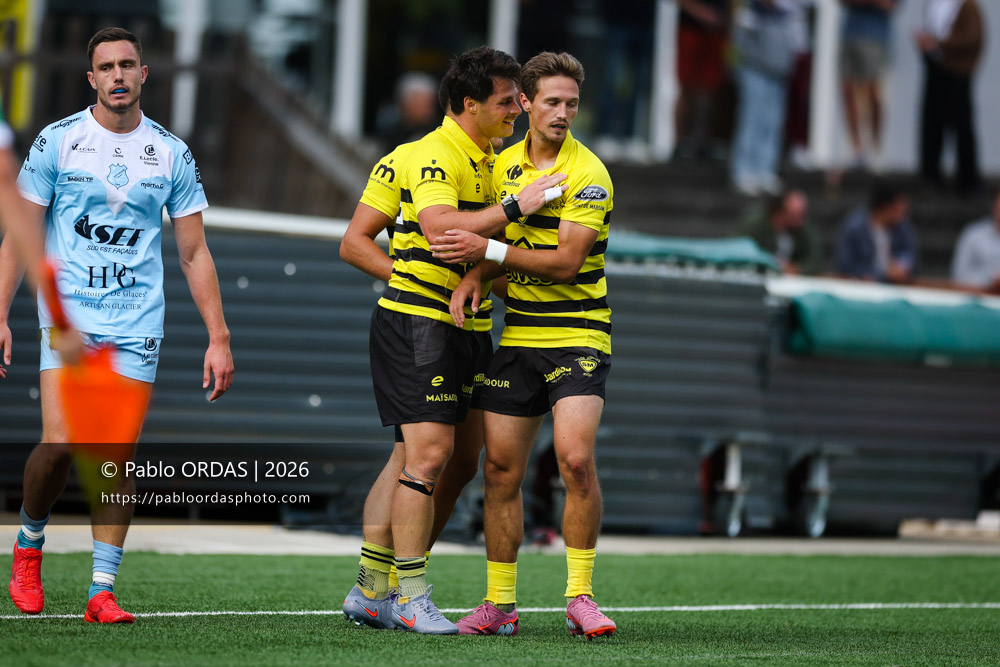 Alexandre de Nardi, lors du match de Nationale entre le Stade montois et le CS Vienne, le 21 août 2026 au stade Guy et André Boniface de Mont-de-Marsan, France (Photo Pablo ORDAS)