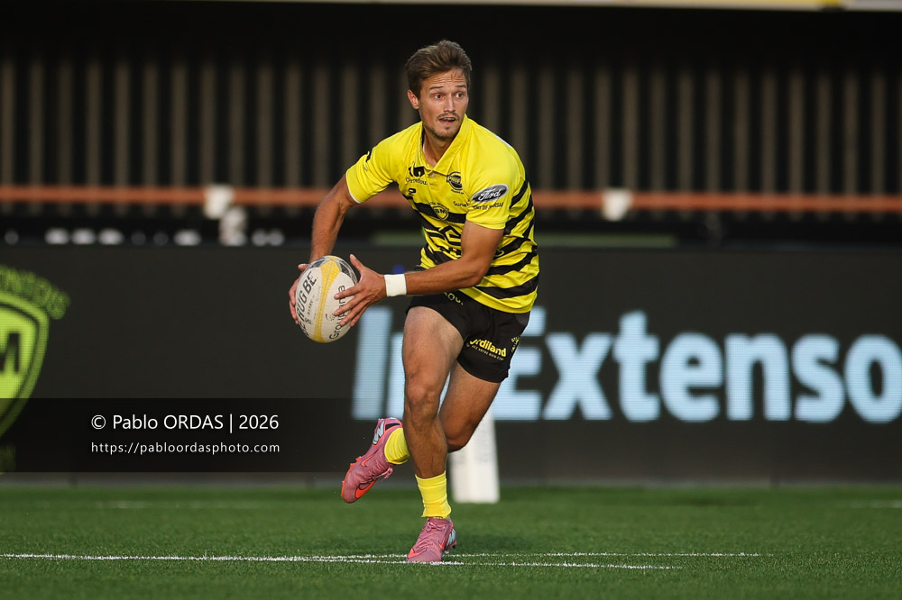 Alexandre de Nardi, lors du match de Nationale entre le Stade montois et le CS Vienne, le 21 août 2026 au stade Guy et André Boniface de Mont-de-Marsan, France (Photo Pablo ORDAS)