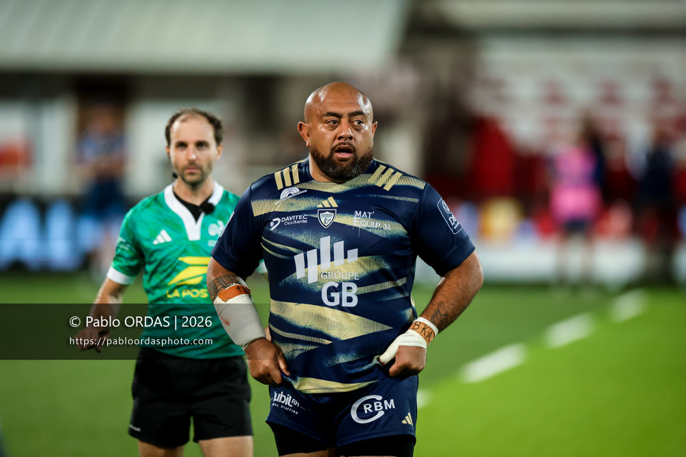 Phil Kité, lors du match de Pro D2 entre le Biarritz olympique et Colomiers, le 10 septembre 2026 au stade Aguiléra de Biarritz, France (Photo Pablo ORDAS)