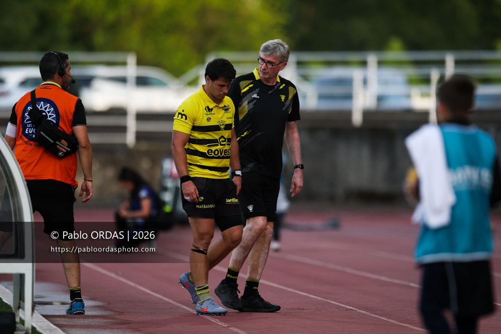 Jules Even, lors du match de Nationale entre le Stade montois et le CS Vienne, le 21 août 2026 au stade Guy et André Boniface de Mont-de-Marsan, France (Photo Pablo ORDAS)