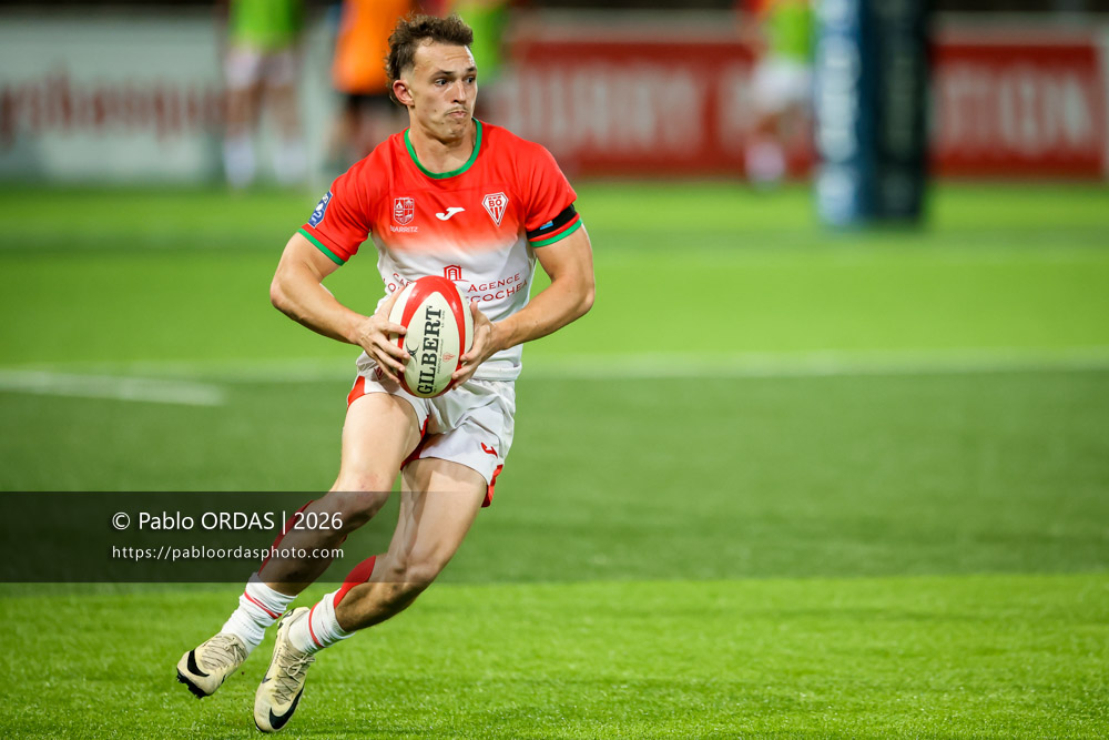 Nicolas Elissondo, lors du match de Pro D2 entre le Biarritz olympique et Colomiers, le 10 septembre 2026 au stade Aguiléra de Biarritz, France (Photo Pablo ORDAS)