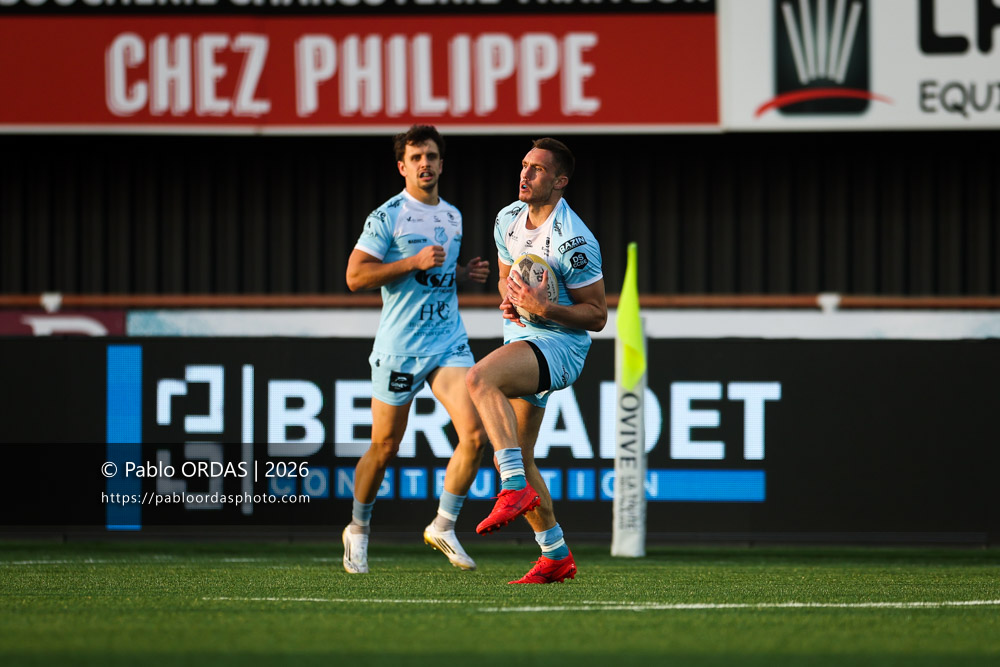 Benjamin Debetz, lors du match de Nationale entre le Stade montois et le CS Vienne, le 21 août 2026 au stade Guy et André Boniface de Mont-de-Marsan, France (Photo Pablo ORDAS)