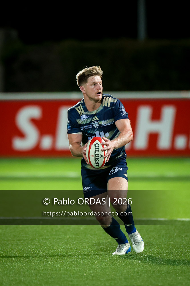 Seamus Bardoul, lors du match de Pro D2 entre le Biarritz olympique et Colomiers, le 10 septembre 2026 au stade Aguiléra de Biarritz, France (Photo Pablo ORDAS)