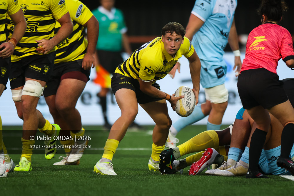Nicolas Darquier, lors du match de Nationale entre le Stade montois et le CS Vienne, le 21 août 2026 au stade Guy et André Boniface de Mont-de-Marsan, France (Photo Pablo ORDAS)