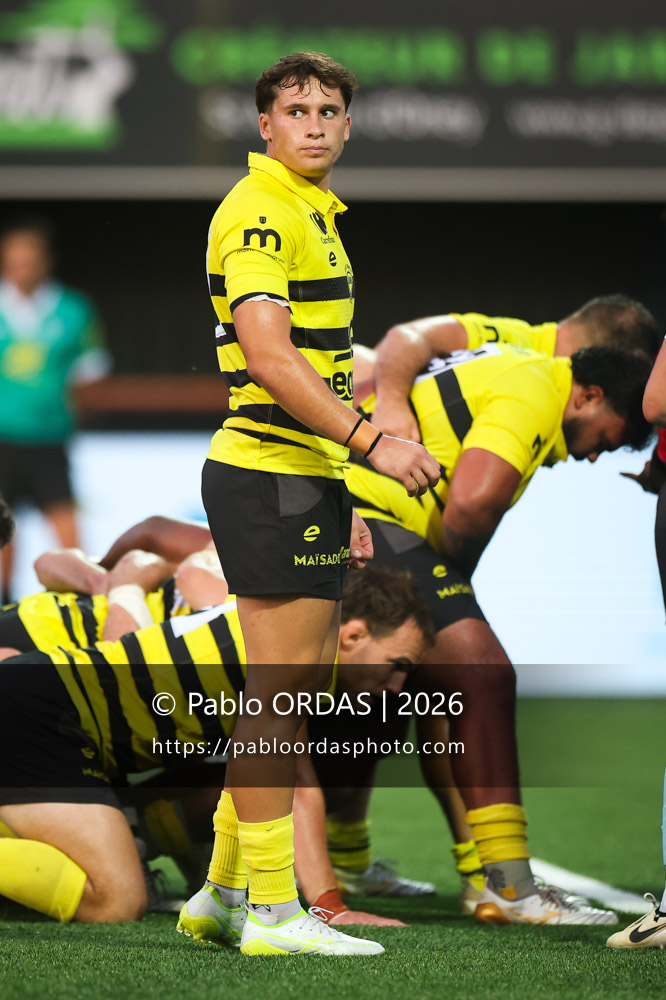 Nicolas Darquier, lors du match de Nationale entre le Stade montois et le CS Vienne, le 21 août 2026 au stade Guy et André Boniface de Mont-de-Marsan, France (Photo Pablo ORDAS)