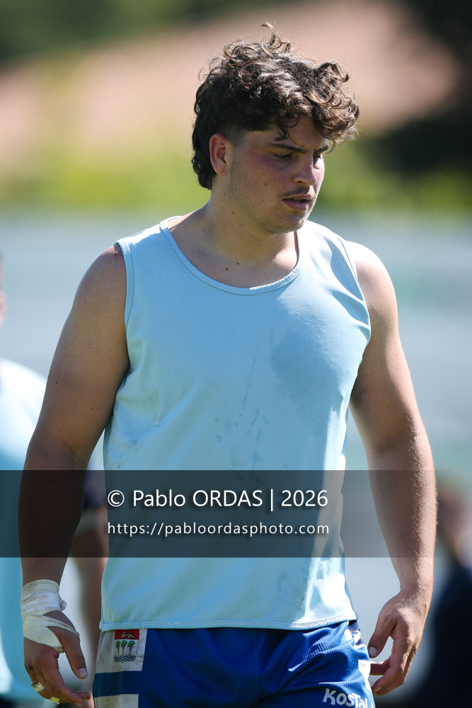Pablo Benard, lors du match de Fédéraile 1 entre l'Anglet olympique et Layrac, le 13 septembre 2026 au stade Saint-Jean d'Anglet, France (Photo Pablo ORDAS)