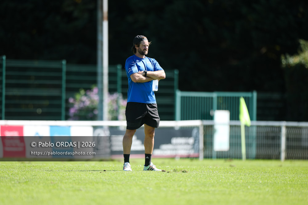 Benoit Bonetti, lors du match de Fédéraile 1 entre l'Anglet olympique et Layrac, le 13 septembre 2026 au stade Saint-Jean d'Anglet, France (Photo Pablo ORDAS)