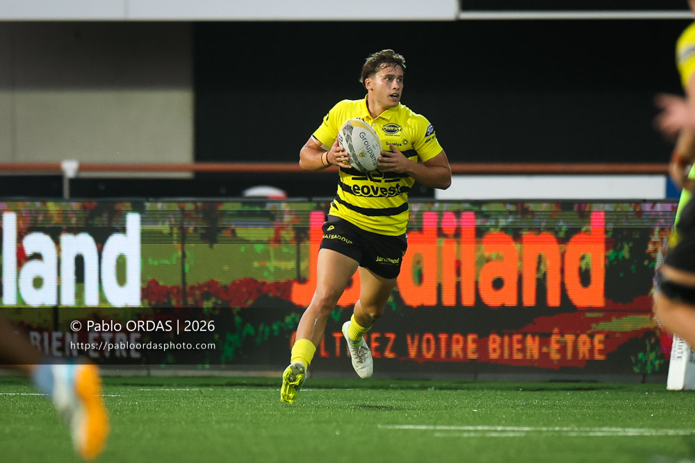 Nicolas Darquier, lors du match de Nationale entre le Stade montois et le CS Vienne, le 21 août 2026 au stade Guy et André Boniface de Mont-de-Marsan, France (Photo Pablo ORDAS)