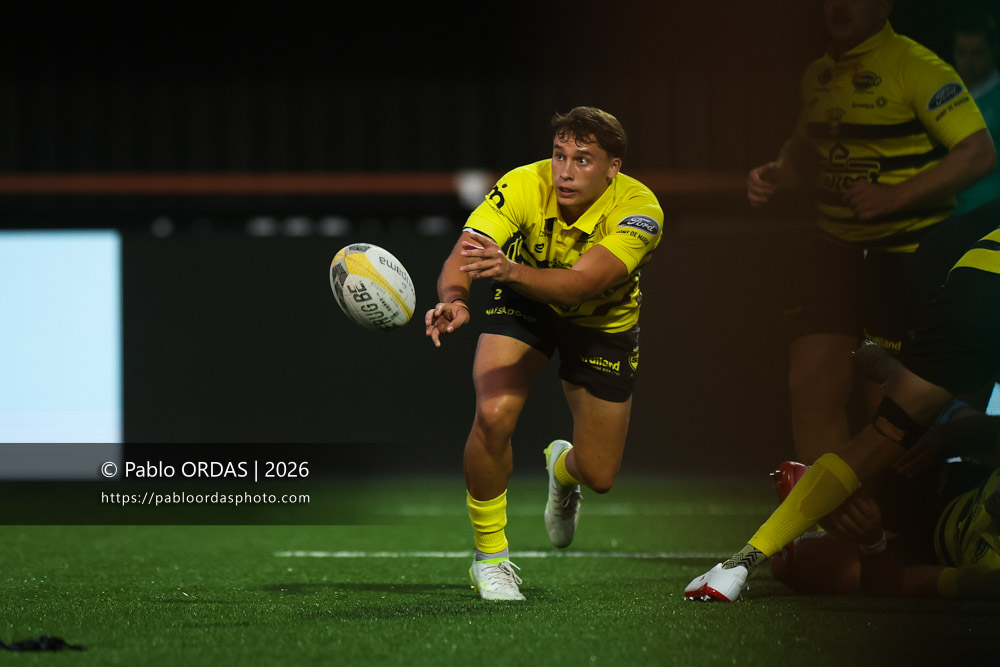 Nicolas Darquier, lors du match de Nationale entre le Stade montois et le CS Vienne, le 21 août 2026 au stade Guy et André Boniface de Mont-de-Marsan, France (Photo Pablo ORDAS)