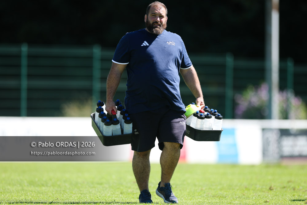 Jérôme Martinez, lors du match de Fédéraile 1 entre l'Anglet olympique et Layrac, le 13 septembre 2026 au stade Saint-Jean d'Anglet, France (Photo Pablo ORDAS)