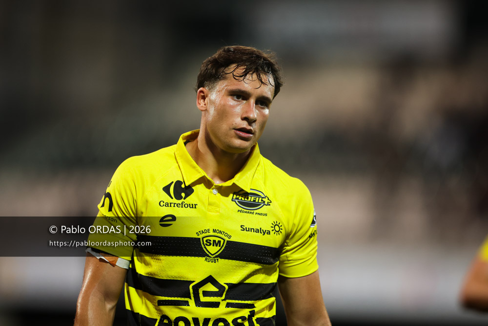 Nicolas Darquier, lors du match de Nationale entre le Stade montois et le CS Vienne, le 21 août 2026 au stade Guy et André Boniface de Mont-de-Marsan, France (Photo Pablo ORDAS)