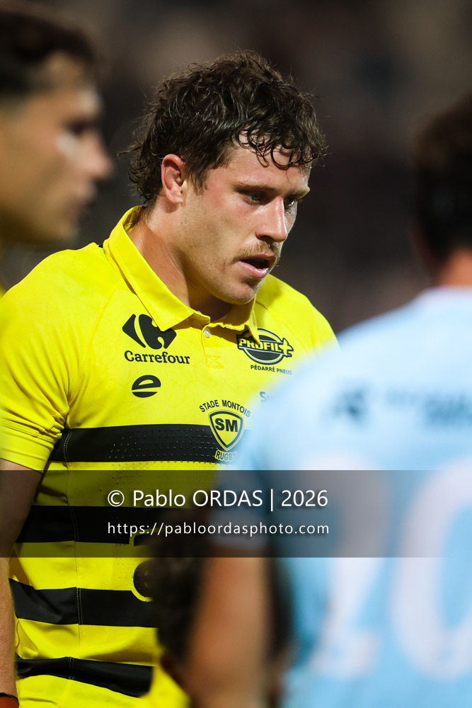 Baden Godfrey, lors du match de Nationale entre le Stade montois et le CS Vienne, le 21 août 2026 au stade Guy et André Boniface de Mont-de-Marsan, France (Photo Pablo ORDAS)