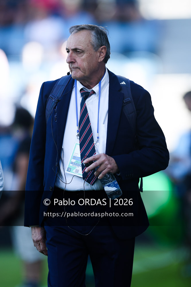 Jacques Larrere, lors du match de Top 14 entre l'Aviron bayonnais et Clermont, le 19 septembre 2026 au stade Jean Dauger de Bayonne, France (Photo Pablo ORDAS)