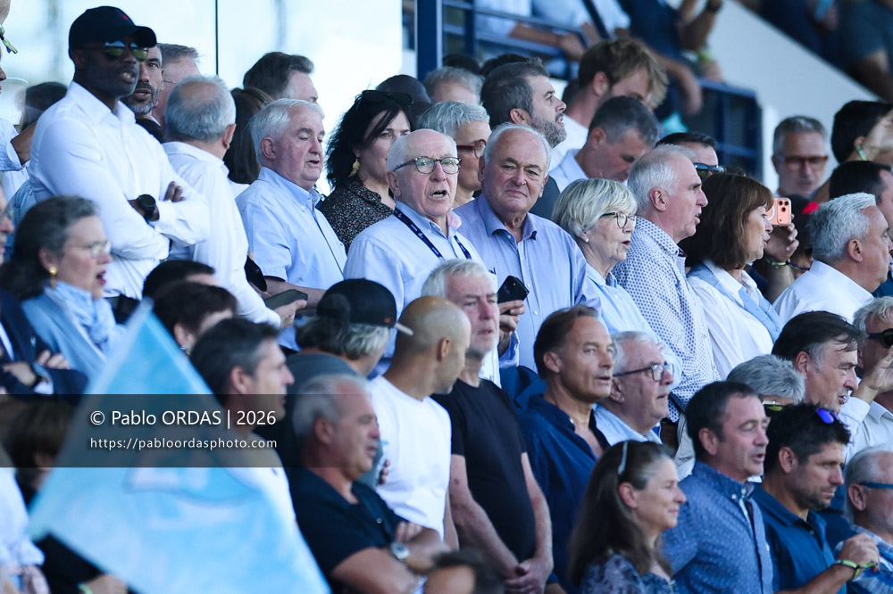Jean René Etchegaray, lors du match de Top 14 entre l'Aviron bayonnais et Clermont, le 19 septembre 2026 au stade Jean Dauger de Bayonne, France (Photo Pablo ORDAS)