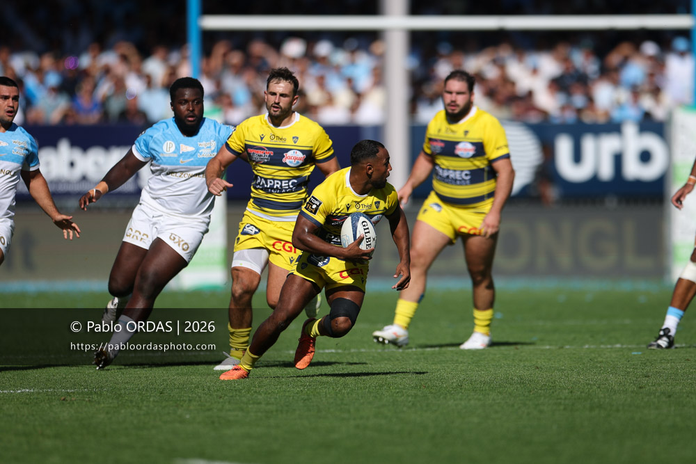 Alivereti Loaloa, lors du match de Top 14 entre l'Aviron bayonnais et Clermont, le 19 septembre 2026 au stade Jean Dauger de Bayonne, France (Photo Pablo ORDAS)