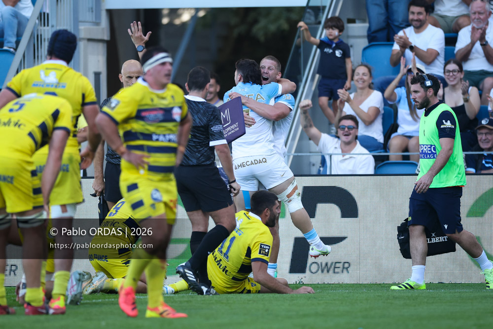 Rob du Preez, lors du match de Top 14 entre l'Aviron bayonnais et Clermont, le 19 septembre 2026 au stade Jean Dauger de Bayonne, France (Photo Pablo ORDAS)