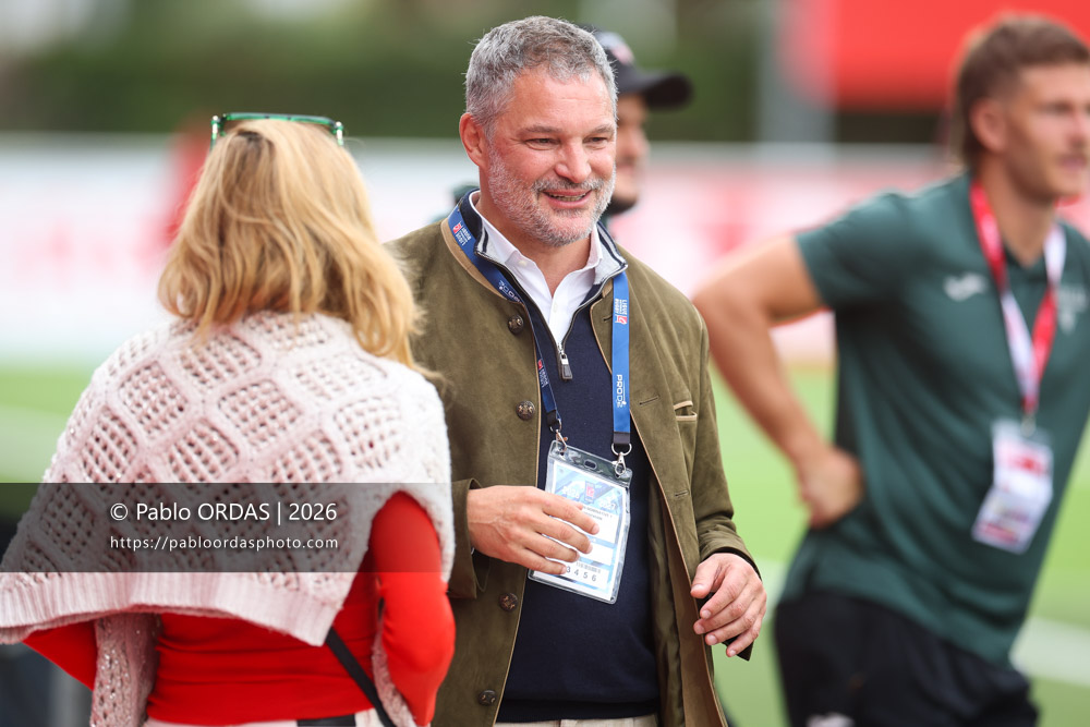 Louis Vincent Gave, lors du match de Pro D2 entre le Biarritz olympique et Nissa Rugby, le 27 août 2026 au stade Aguiléra de Biarritz, France (Photo Pablo ORDAS)