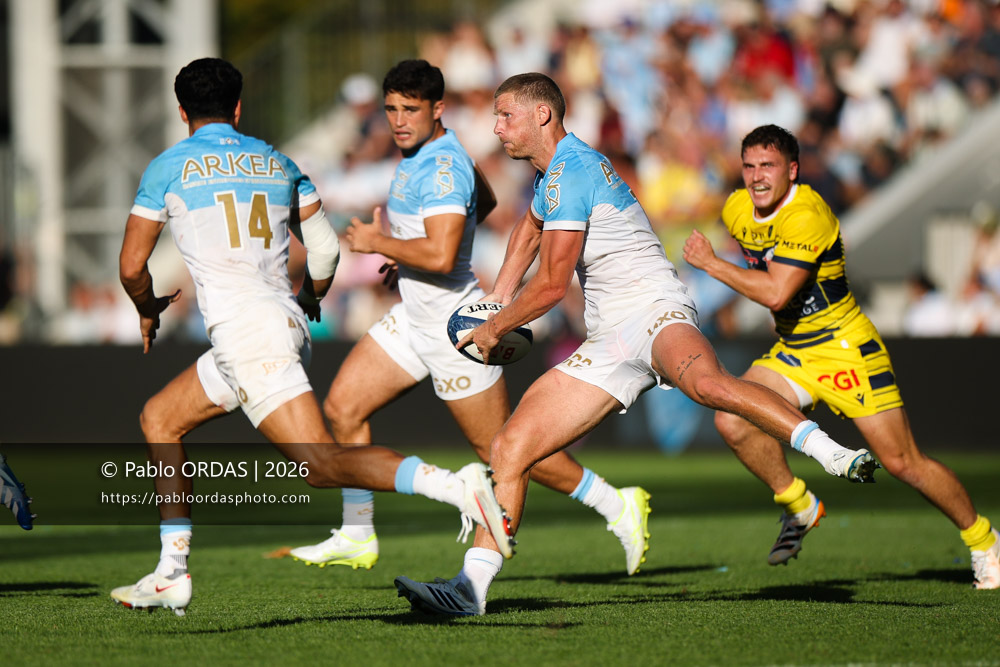 Rob du Preez, lors du match de Top 14 entre l'Aviron bayonnais et Clermont, le 19 septembre 2026 au stade Jean Dauger de Bayonne, France (Photo Pablo ORDAS)