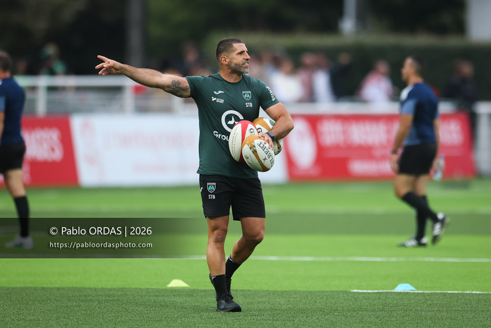 Sébastien Tillous Borde, lors du match de Pro D2 entre le Biarritz olympique et Montauban, le 25 septembre 2026 au stade Aguiléra de Biarritz, France (Photo Pablo ORDAS)