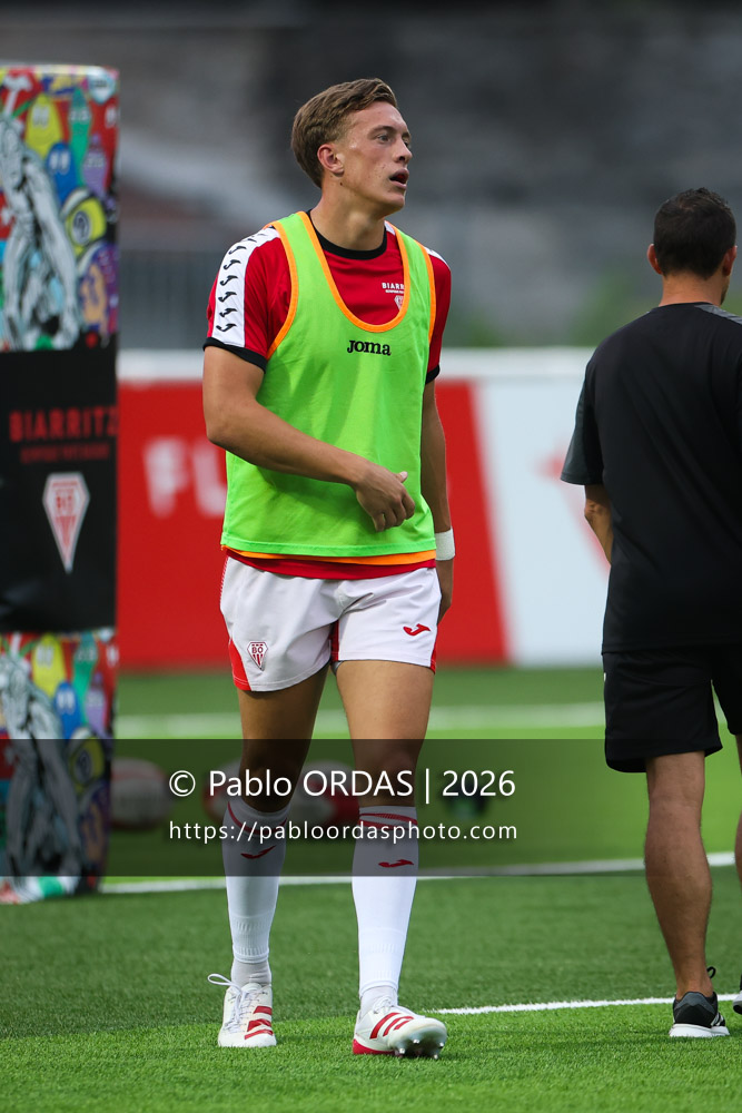Iban Laclau, lors du match de Pro D2 entre le Biarritz olympique et Montauban, le 25 septembre 2026 au stade Aguiléra de Biarritz, France (Photo Pablo ORDAS)