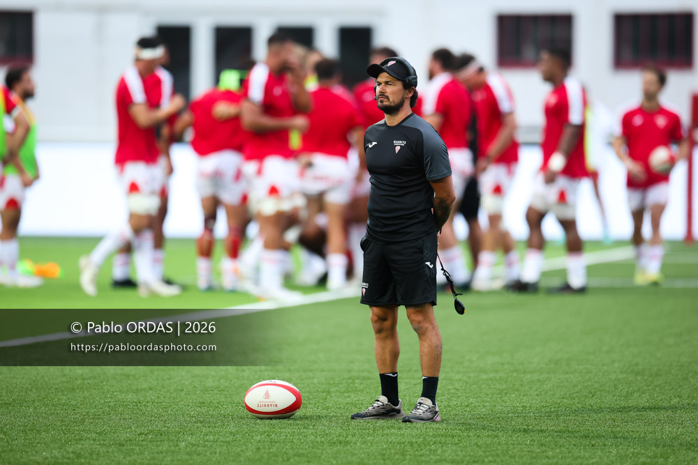 Boris Bouhraoua, lors du match de Pro D2 entre le Biarritz olympique et Montauban, le 25 septembre 2026 au stade Aguiléra de Biarritz, France (Photo Pablo ORDAS)