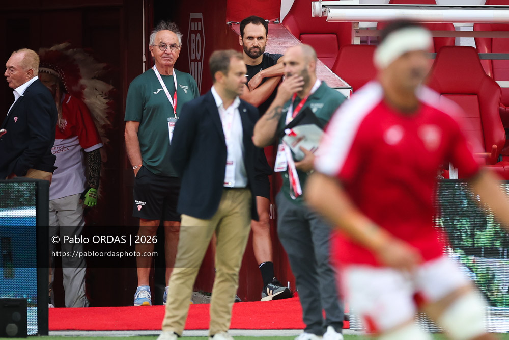 Romain Lonca, lors du match de Pro D2 entre le Biarritz olympique et Montauban, le 25 septembre 2026 au stade Aguiléra de Biarritz, France (Photo Pablo ORDAS)