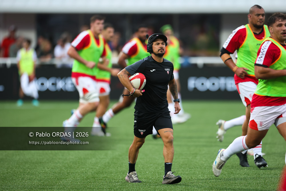 Boris Bouhraoua, lors du match de Pro D2 entre le Biarritz olympique et Montauban, le 25 septembre 2026 au stade Aguiléra de Biarritz, France (Photo Pablo ORDAS)