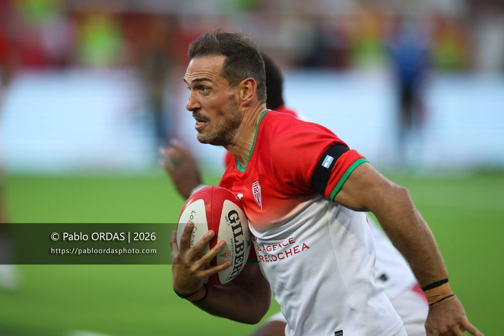 Kylian Jaminet, lors du match de Pro D2 entre le Biarritz olympique et Montauban, le 25 septembre 2026 au stade Aguiléra de Biarritz, France (Photo Pablo ORDAS)