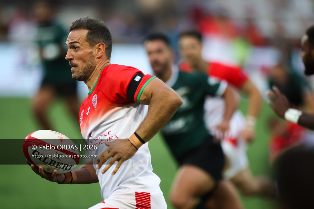Kylian Jaminet, lors du match de Pro D2 entre le Biarritz olympique et Montauban, le 25 septembre 2026 au stade Aguiléra de Biarritz, France (Photo Pablo ORDAS)