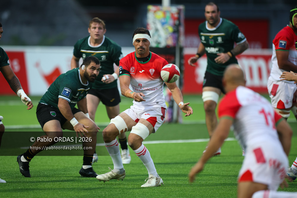 Rémi Bourdeau, lors du match de Pro D2 entre le Biarritz olympique et Montauban, le 25 septembre 2026 au stade Aguiléra de Biarritz, France (Photo Pablo ORDAS)