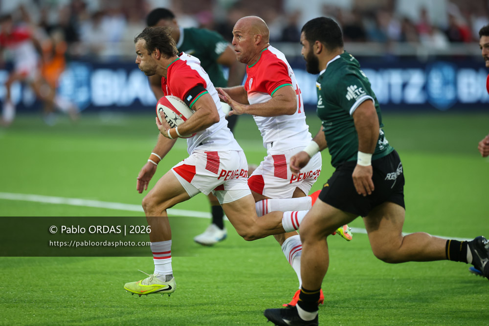 Yann Lesgourgues, lors du match de Pro D2 entre le Biarritz olympique et Montauban, le 25 septembre 2026 au stade Aguiléra de Biarritz, France (Photo Pablo ORDAS)